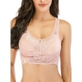 thumbnail image 5 of 2Pack Sports Bras Women Lace Front Cross Side Buckle Yoga Sports Bra Lace Sports Bras Sexy Ladies Women Lace Padded Sports Bra Yoga Workout Activewear, 5 of 7