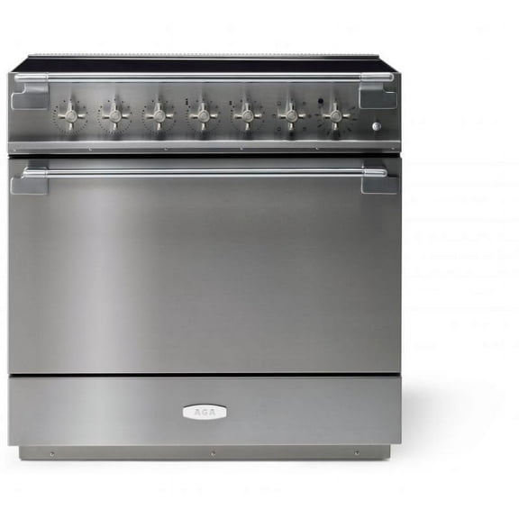 Aga Ael361in Elise Series 36" Wide 4.5 Cu. Ft. Free Standing Induction Range - Stainless