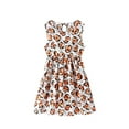 thumbnail image 1 of Robe d'Été Sans Manches à Col Rond pour Filles Tout-Petits Enfants, Décontractée, Plage, Imprimés Floraux, Robe de Fête, Vêtements, 1 of 3
