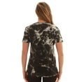 thumbnail image 3 of Just Love Tie Dye V-neck T-Shirt (Tie Dye Black, Medium), 3 of 3