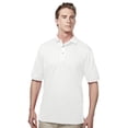 thumbnail image 1 of Tri-Mountain Element 095 Easy Care Pique Golf Shirt, 4X-Large Tall, White, 1 of 2