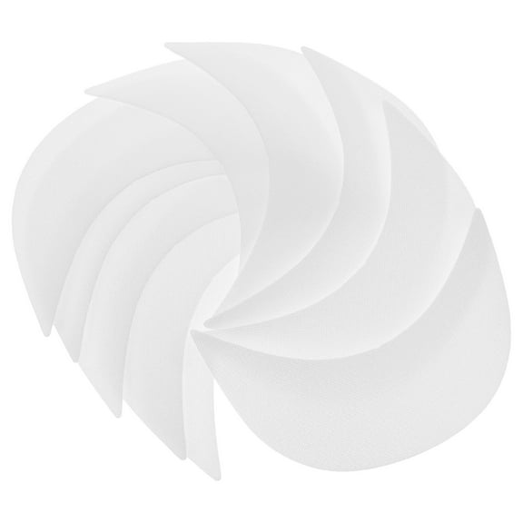 QIFULL 10Pcs White Plastic Hat Brim Liners for Baseball Hats Comfortable Breathable