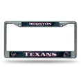 thumbnail image 1 of Cadre de Plaque d'Immatriculation Houston Texans, Insert Chromé, 1 of 4