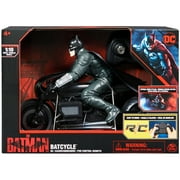 DC Comics The Batman Batcycle RC with Batman Rider