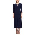 thumbnail image 2 of Alex Evenings embellished scoop neck sleeveless popover A-line matte jersey dress with matching 3/4 sleeve jacket, 2 of 4