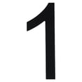 thumbnail image 1 of Mosiee Plaque de Porte Extérieure Moderne 8 Pouces avec Numéros de Maison Flottants Grande Ombre Noire, 1 of 9