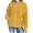 Yellow, variant on JUSLIO Girls Sweatshirts Round Neck Zipper Hooded Sweatshirt Solid Color Casual Long Sleeve Tops Sweatshirts Black(5Y）