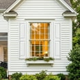 thumbnail image 2 of Barara King Window Shutters with Premium Board and Batten, Plantation Shutters with Squared Design and Easy Mount for Farmhouse, Home Office, Living Room, Bedroom, White(14"*59"), 2 of 8