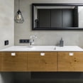 thumbnail image 5 of ELAYARD Wear-resistant Kitchen Door Handles Recessed Pull Handle Zinc Alloy Silver 1Set, 5 of 5