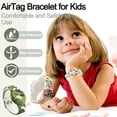 thumbnail image 6 of YUNOVA Waterproof AirTag Bracelet for Kids, Soft Silicone Air Tag Hidden Holder Case Compatible withAirtag, Adjustable Anti-Lost Printed Strap GPS Traker for Toddler Child(2 Pack), 6 of 6