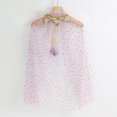 thumbnail image 4 of Mrzhqd Winter Warm Coat For Toddler Boys Girls Lace Up Cape Party Robe Kids Holiday Party Tulle Princess Cloak Fashion Outwear Light Purple, 4 of 4