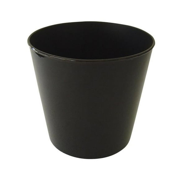 Cheungs PP-100BK 10.5 in. Round Tapered Recycled Plastic Planter, Black