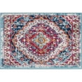 thumbnail image 3 of Traditional 2x3 Area Rug (2' x 3') Medallion Red, Pink Indoor Scatter Easy to Clean, 3 of 8