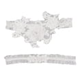 thumbnail image 2 of Liguero de encaje para boda, 2 uds., liguero Floral para pierna nupcial, conjunto para fiesta 55 cm a 70 cm jinwen Liga de encaje, 2 of 6
