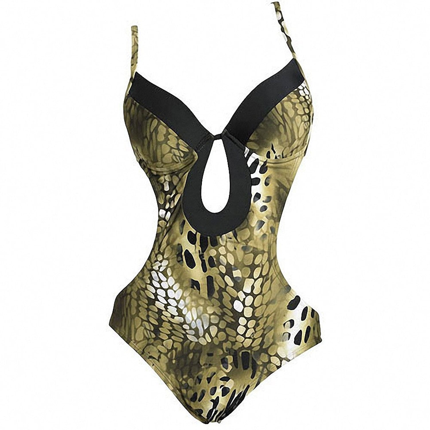 black cut out monokini