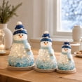 thumbnail image 6 of 3D Sea Glass Art Kit with LED, Coastal Snowman Craft Set, Sea Glass‑Style Pieces & Wooden Base, Lighted Beach‑Themed Holiday Decor Handmade Craft Gift, 6 of 7