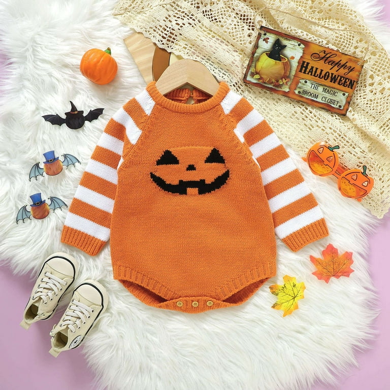 Newborn Halloween Skeleton Jumpsuit – Glow In The Dark, Long Sleeve, Button Bodysuit, Cute Baby Costume