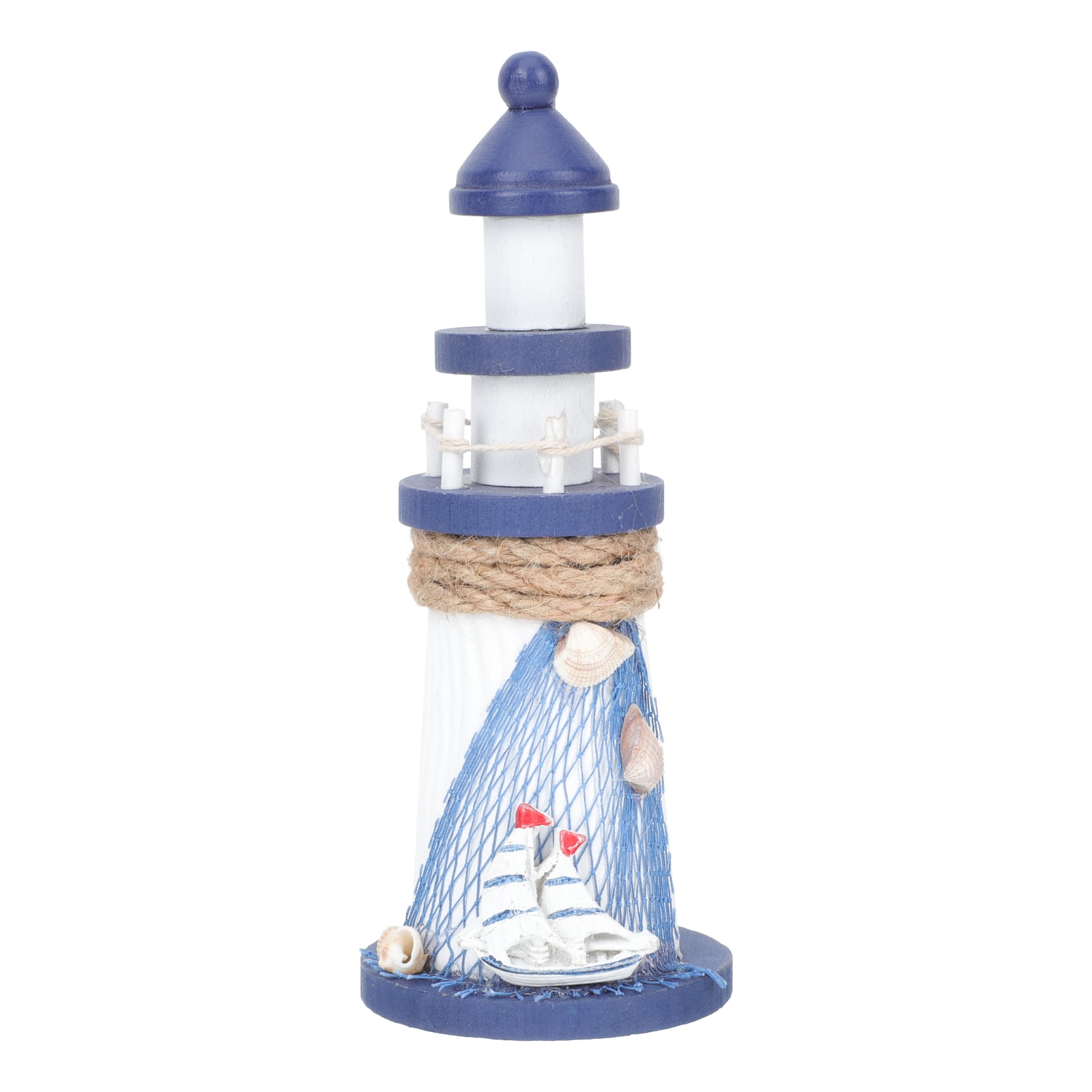 Hemoton Lighthouse Decor Nautical Mediterranean Home Beach Wooden