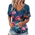 thumbnail image 2 of Blczomt Trendy Womens Shirts Casual Lightweight Shirts Cute Short Sleeve Summer Shirts for Women,XXL, 2 of 6