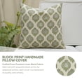 thumbnail image 6 of Handmade Linen Blend Pillow Covers , 26"X26", Hand block prints by Fabdivine, Uday, 6 of 9