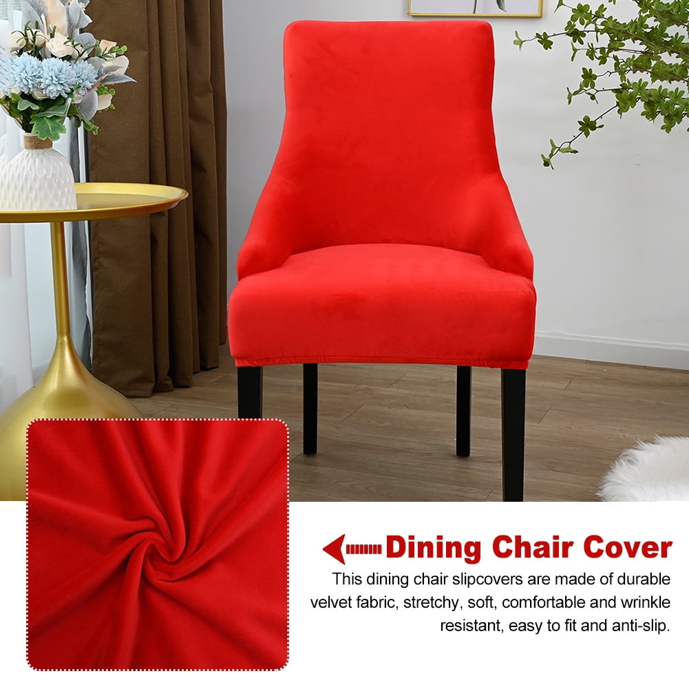 Details about   Velvet Stretch Chair Cover Slipcover Seat Protector Dining Room Banquet Decor 