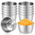 thumbnail image 3 of 12 Pcs Bol à Sauce 304 Acier Inoxydable Tasses à Sauce Individuelles 45/55ml Mini Tasses à Assaisonnement Réutilisables Tasses à Sauce Polyvalentes pour Maison Fête Restaurants, 3 of 8