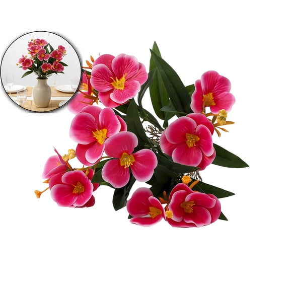 Artificial Flowers Outdoor Fall Silk Flowers Bulk Artificial Wildflowers Spring Flowers Pansy Plants Faux Flowers for Planters Indoor Outside Garden Porch Window Decor