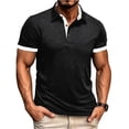 thumbnail image 3 of Vetsdori Mens Polo Shirts Short Sleeve Summer Pullover Casual Comfortable Plain Collar Business T-Shirts for Men Travel, 3 of 7