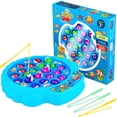 thumbnail image 1 of Juego de pesca IPIDIPI TOYS para niños con tabla giratoria para peces azul, 1 of 7