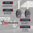 thumbnail image 3 of compatible con Honda civic EX Si Hybrid (N5F-S0084A) 2006-2011, juego de 2 llaveros de entrada sin llave, 3 of 5