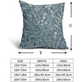 thumbnail image 5 of Light Blue Pillow Covers 20x20 Set of 2 Vintage Floral Botanical Print Spring Flower Plant Pattern Decorative Throw Pillow Cases Outdoor Farmhouse Decor for Home Sofa Couch Bed, 5 of 6