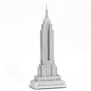 Empire State Building Statue from New York City Silver 9 Inch NYC Statues Collection