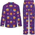 thumbnail image 6 of Top-kevin Women Long Sleeve Pajama Set Comfy Pjs Sets Cute Cookie Pattern 2 Piece Lounge Set, 6 of 12