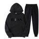 thumbnail image 3 of Conjunto de ropa deportiva para hombre y mujer, sudadera con capucha y pantalones con cordón, ropa deportiva de otoño, 2 piezas, 3 of 5