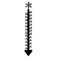 thumbnail image 1 of Medidor de nieve para exteriores, de metal, con forma de copo de nieve y hierro, preciso, resistente al viento, ideal para decoración de jardín y patio., 1 of 8