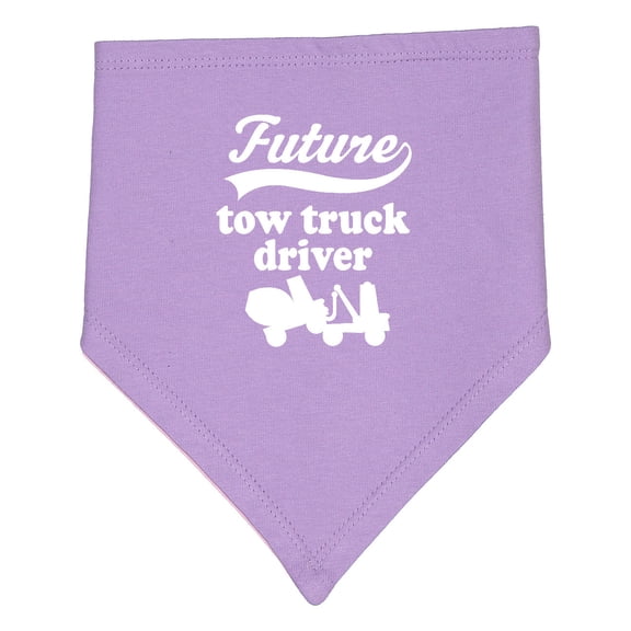 Inktastic Future Tow Truck Driver Childs Baby Bandana Bib