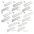 Stainless Steel Ruler Inches and Centimeters Scales Drawing Ruler Math ...