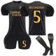thumbnail image 1 of 23-24 Conjunto de camiseta de fútbol Real Madrid Visitante 2 negro No. 5 Bellingham - Z 22, 1 of 4