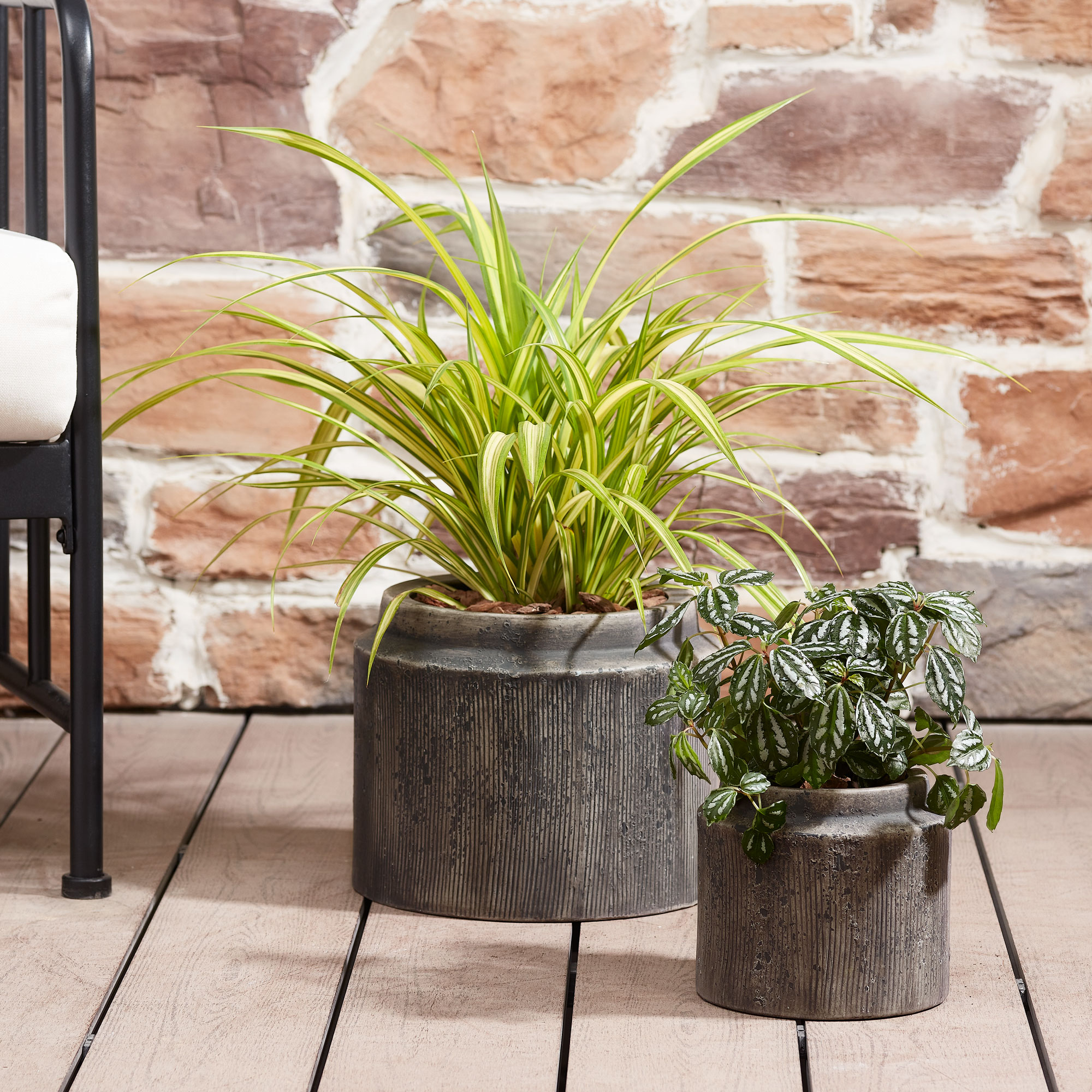 Better Homes & Gardens Alexander Round Ceramic Planter, Black photo 3