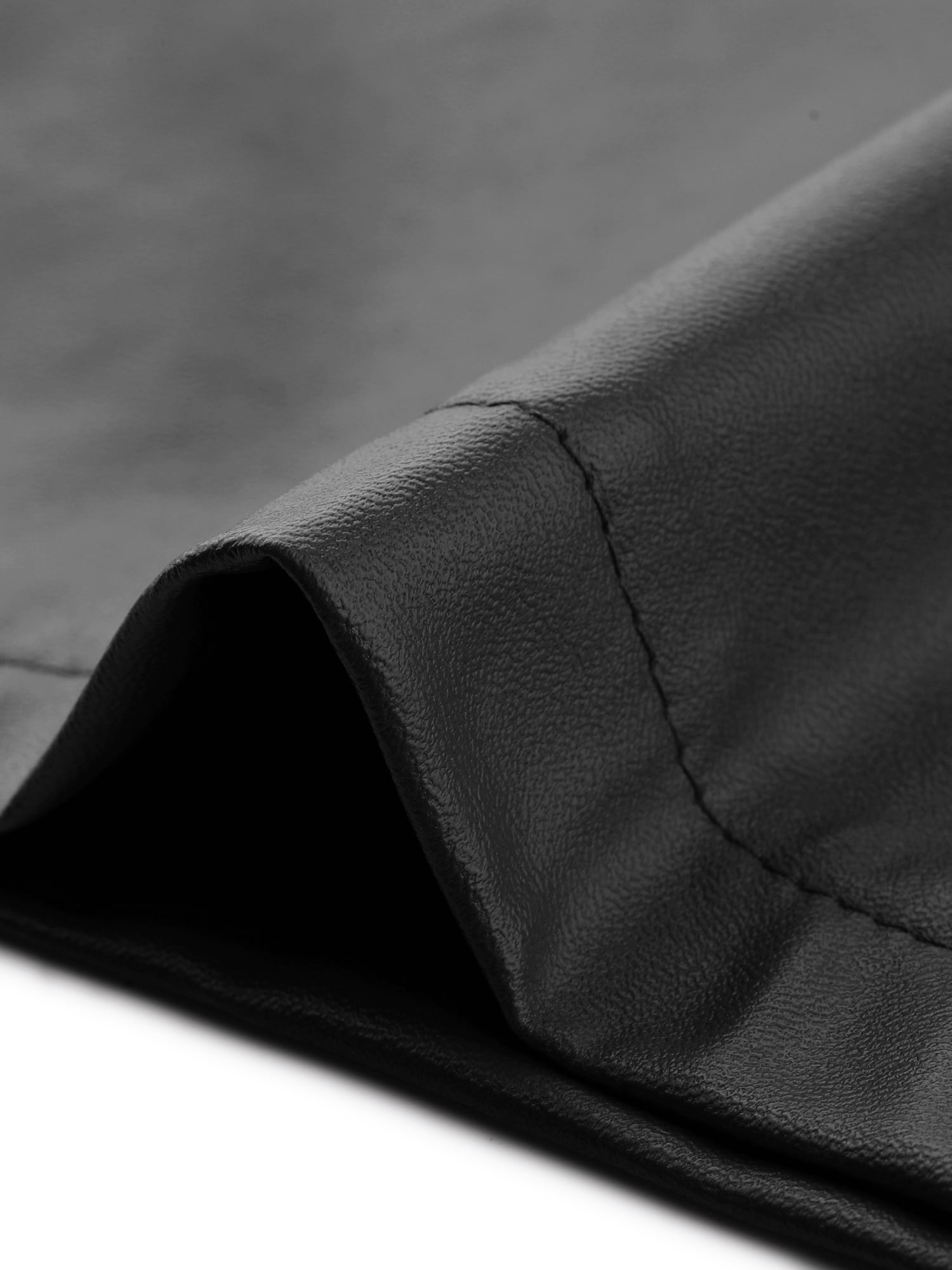 INSPIRE CHIC Women's Faux Leather Pants High Waist Straight Leg Pant Trousers with Pockets Party Outfit XS Black