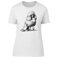 thumbnail image 1 of Cool Vintage Poodle Dog Sketch T-Shirt Women -Image by Shutterstock, Female Medium, 1 of 2
