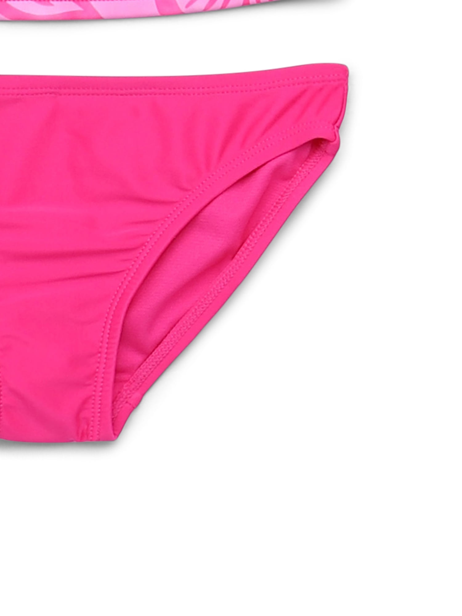 Wonder Nation Girls Rash Guard and Bottoms Swimsuit Set with UPF 50+, 2-Piece, Sizes 4-18 & Plus