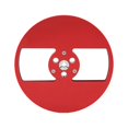 thumbnail image 1 of 1/4 7 Inch Empty Tape Reel Aluminum Alloy 2 Holes Universal Open Reel Takeup Reel for Nab Opening Machine Part for TEAC Red, 1 of 5