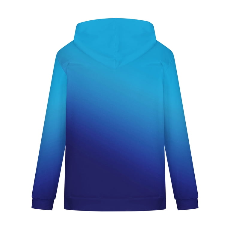 ohmzyzo Long Sleeve Hoodies for Men Casual Drawstring Pullover