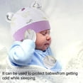 thumbnail image 4 of set1 Gorro Fetal para bebé instalado, guantes antiarañazos para bebé, cubre pies anticaída, Calcetines antideslizantes para niño y niña, 3 piezas, 4 of 5