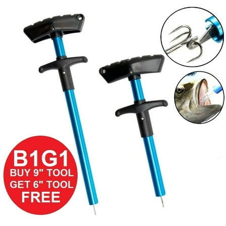 Fishing Hook Puller Remover EASY T-Handle Extractor Fishing Tackle B1G1 *Blue