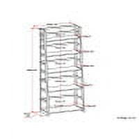 Simpli Home - Acadian Solid Wood 63 inch x 30 inch Rustic Ladder Shelf Bookcase - Light Golden Brown