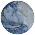 thumbnail image 4 of Addison Rugs Chantille Indoor/Outdoor Transitional Watercolors Navy Washable Round Rug, 8' x 8', 4 of 5