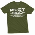 thumbnail image 5 of Men's Pilot Dad T-shirt Cool pilot dad father's day father daddy gift tee shirt Birthday gift ideas (X-Large Black), 5 of 7