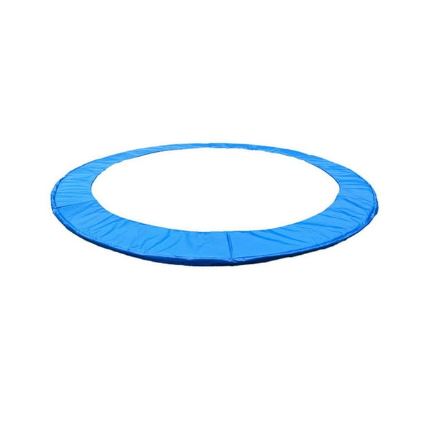 Housse de Remplacement pour Rembourrage de Trampoline M, Résistante aux Déchirures, Coussin à Ressorts en Éponge Pe, Tapis de Trampoline Rond 8 Pi, Protecteur pour Saut en Plein Air, Sécurité, Couleur Bleue, Conception Durable et Résistante aux Intempéries